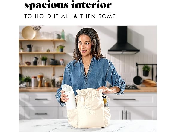 Fit & Fresh Lunch Bag for Women Ivory Daisies
