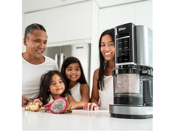 Ninja CREAMi Ice Cream Maker 5 One-Touch Programs with Two 16oz. Pints with Storage Lids NC300 (Open Box)