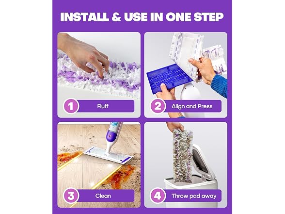 Domudy 5X Cleaning Power Mop Refills