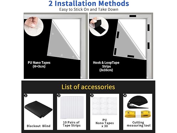 100% Portable Blackout Curtains