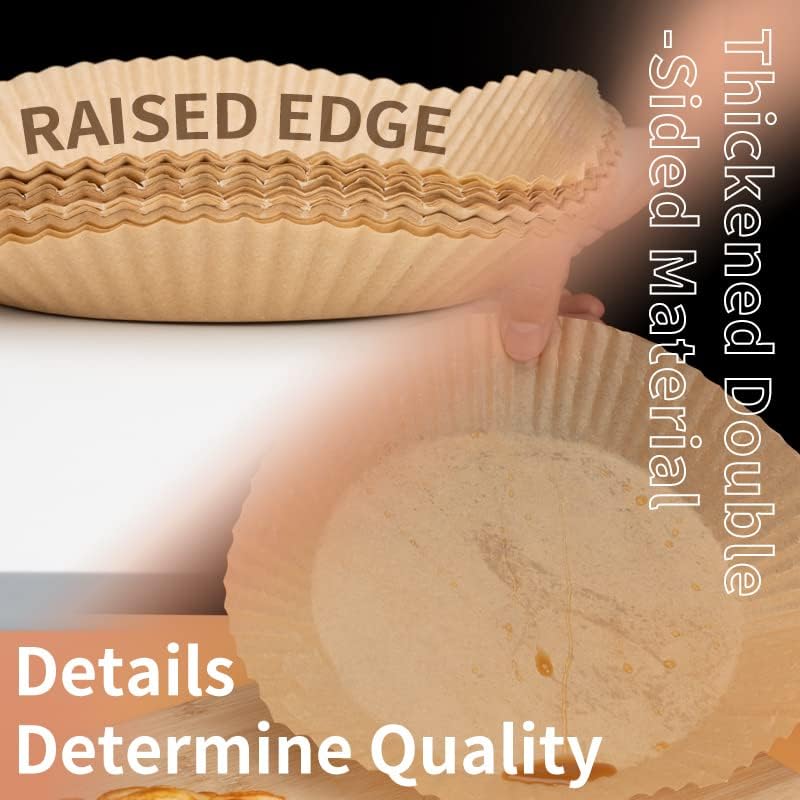 100 Pcs Air Fryer Paper Liners 6.3" - Gallery 8