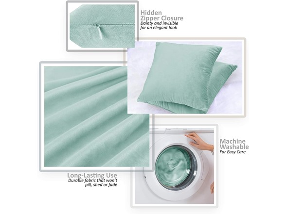 Nestl Euro Pillow Covers Cozy Velvet 26"