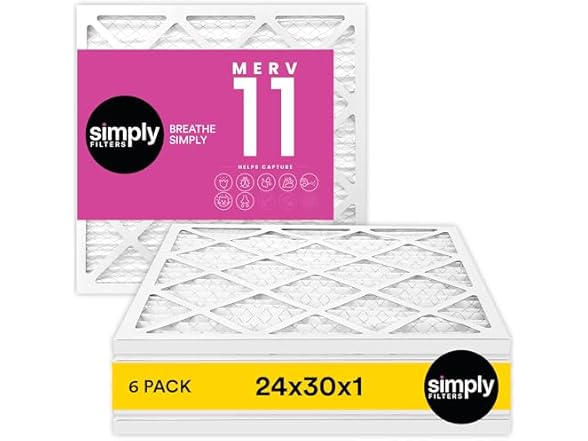 Simply Air Filter, MERV 11, MPR 1000, 6 Pack