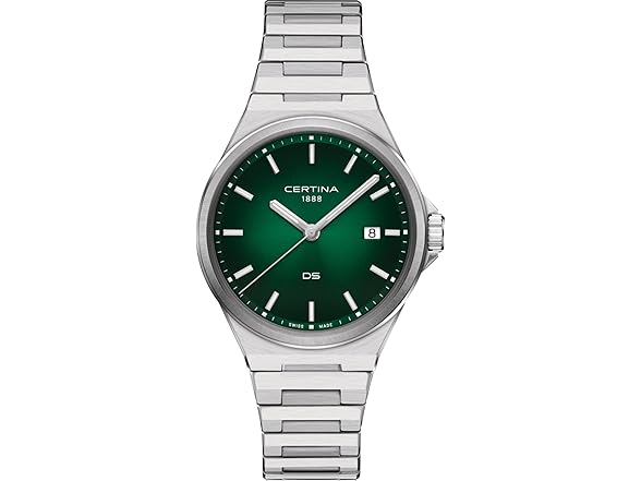 Certina, Mens, DS 7 Gent Std Quartz, 39, mm, Steel, Quartz, Green
