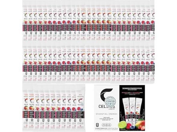 Celsius Energy Powder Sticks – Variety Pack of 30