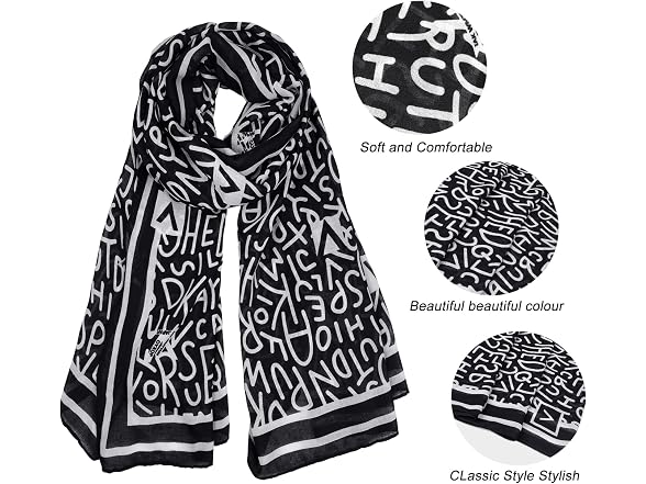 Finizo Women (OS) Scarf Wrap Shawl All Season