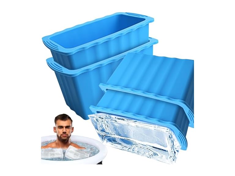Oyrlize 4P Extra Large Ice Block Molds for Ice Baths