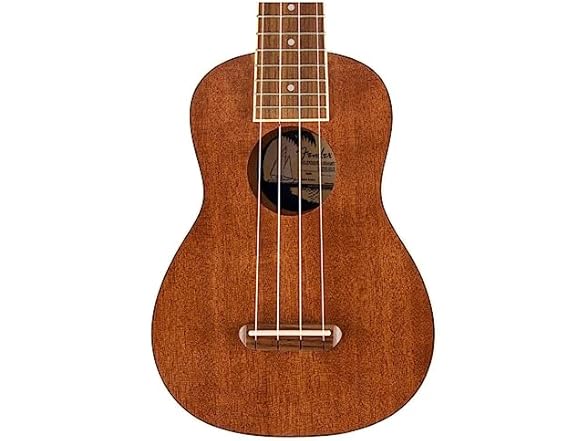 Fender Seaside Soprano Ukulele, Natural