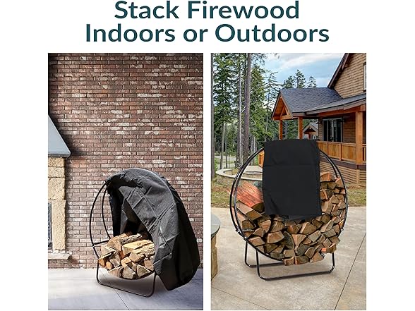 Sunnydaze Decor 48 Inch Firewood Rack Outdoor