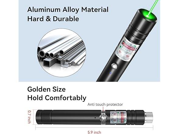 MIPREZT Rechargeable Green Laser Pointer