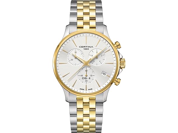 Certina, Mens, DS 8 Gent, 41, mm, Steel, Quartz Chrono, Precidrive, Watch