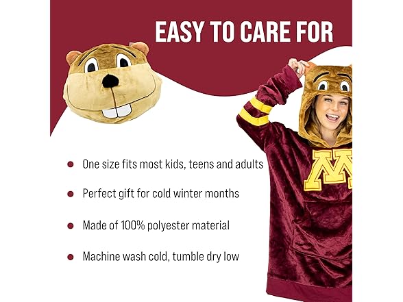 Minnesota Hoodie Blanket w/ Pocket