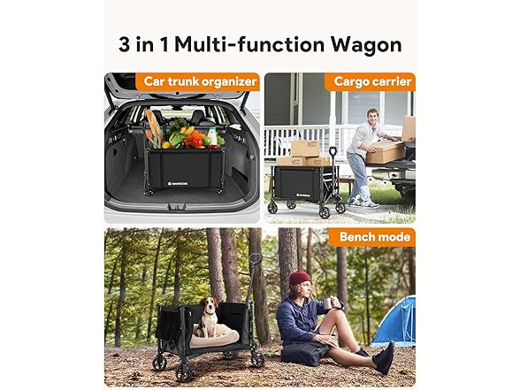 Raynesys 3 in 1 Collapsible Wagon