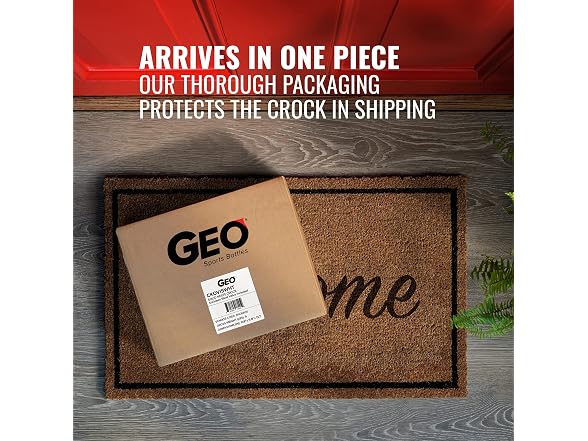 Geo Sports Porcelain Ceramic Crock