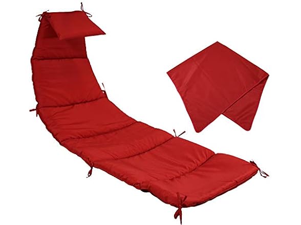 Sunnydaze Decor Red Lounge Cushion