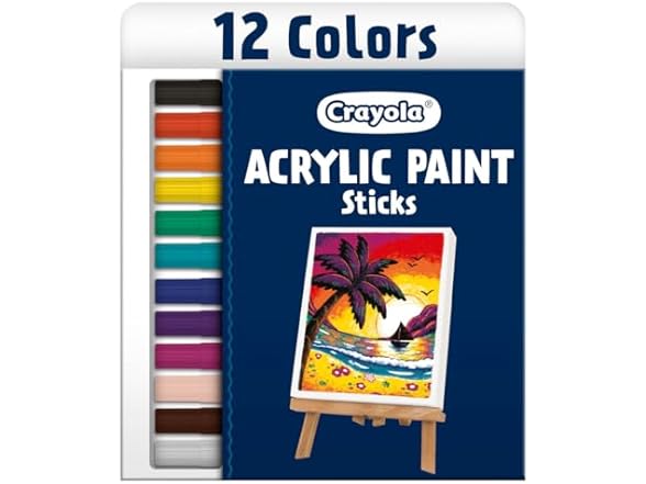 Crayola Acrylic Paint Doodle Sticks (12ct)