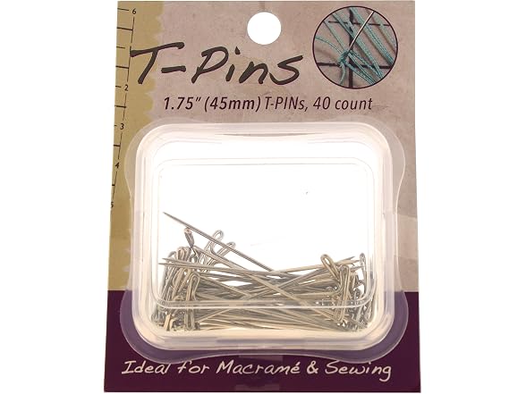 Beadsmith T-Pins 1.75" SS 40-Pack