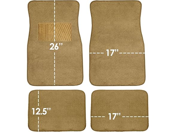 FH Group FH Group Car Floor Mat 4 Piece Set
