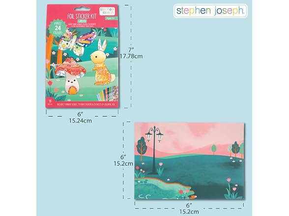 Stephen Joseph - Foil ArtCraft Kit for Kids, Garden