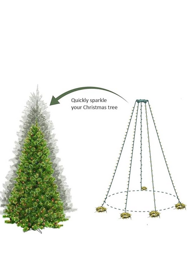 hakol750 LED 245FT Star String Lights Warm - Gallery 6