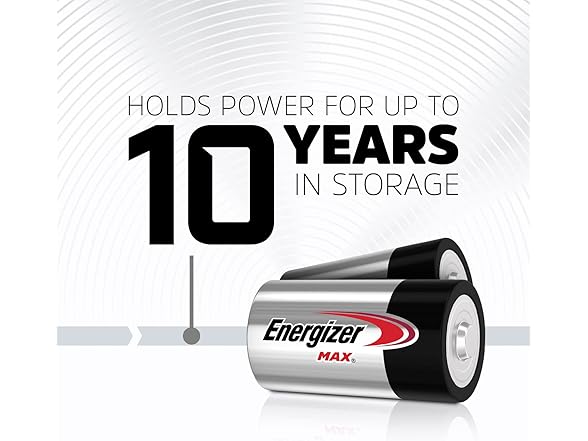 (8 PACK) Energizer MAX D Alkaline Batteries