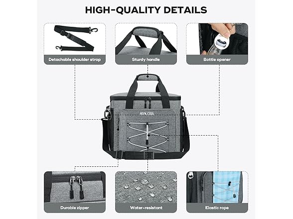 RealCool Soft Cooler Bag 35 Can Lunch Box