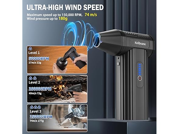 Compressed-Air-Duster Brushless Electric Air Blower