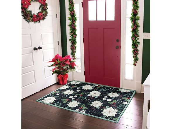 Gertmenian Holiday Rug 3x5 Poinsettia