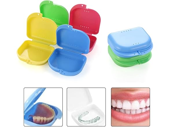 AKOAK Denture Case 2pc Yellow