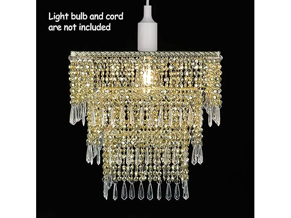 Waneway 3 Tier Chandelier Shade Gold