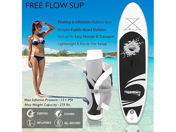 SereneLife ISUP Board Wide Design 10'6"