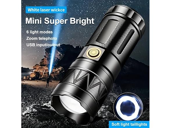 Rechargeable LED High Lumen Flashlight