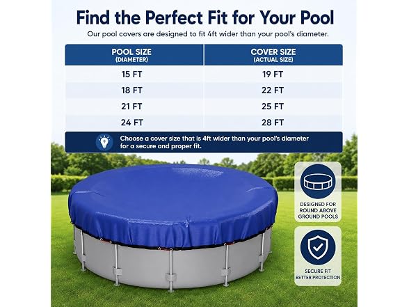 21 ft Round Winter Pool Cover