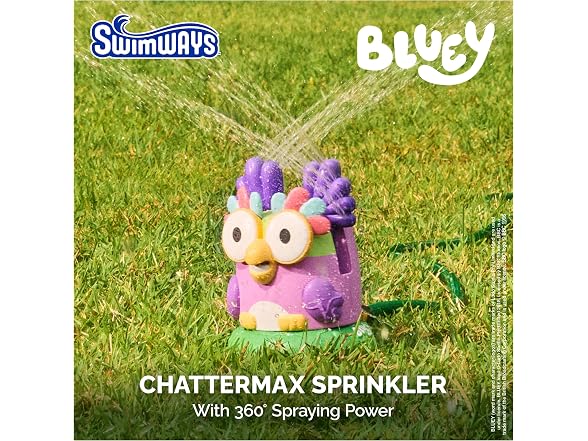 SwimWays Bluey Chattermax Sprinkler with 360-Degree Spray - Gallery 2