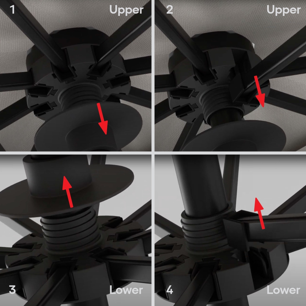 Above QuickSwap 2, 9 FT Umbrella -Choose Color - Gallery 22