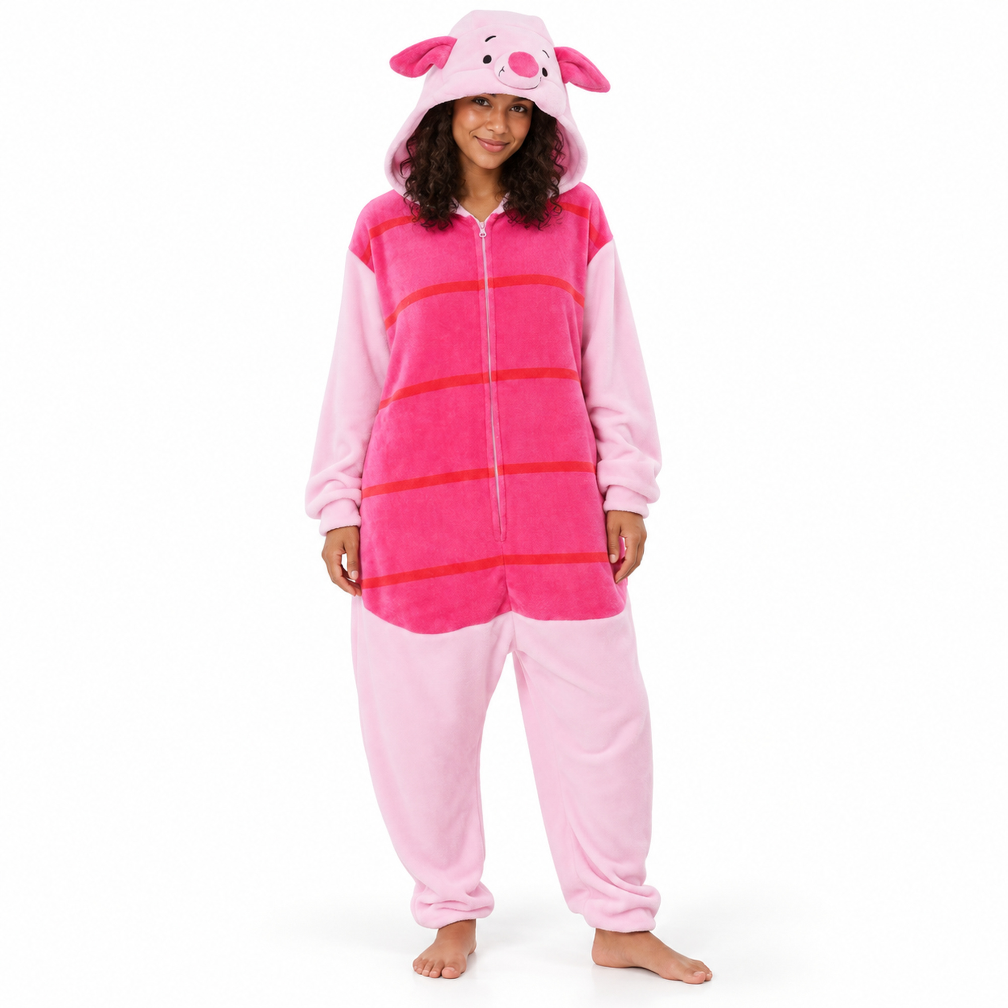Adult Plush One Piece Animal Pajamas - Gallery 7