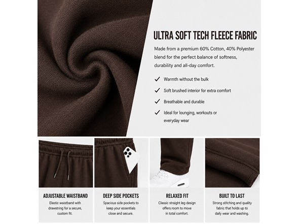 Mens Tech Fleece Performance Sweatpants
