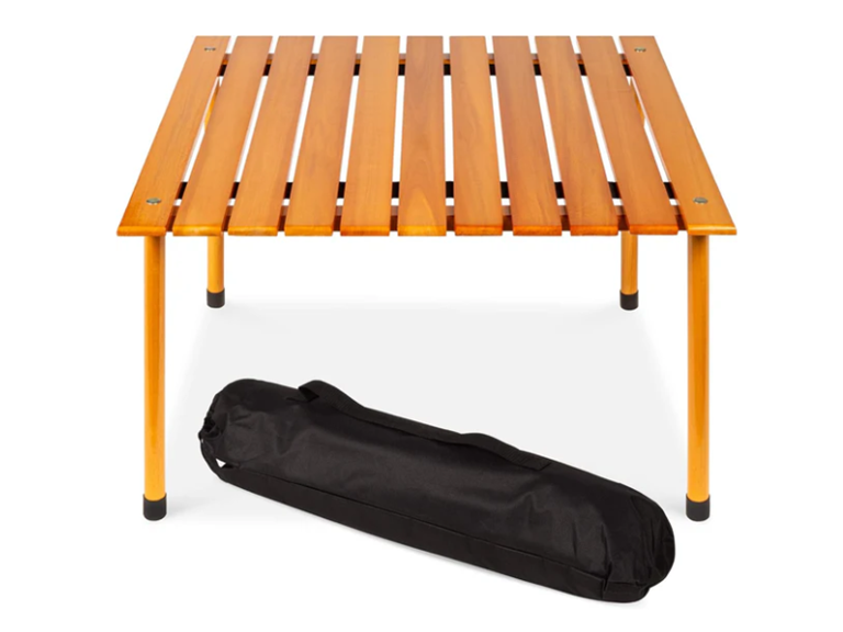 SONICGRACE 27.5 x 27.5 x 16.5 All Purpose Foldable Wooden Ta
