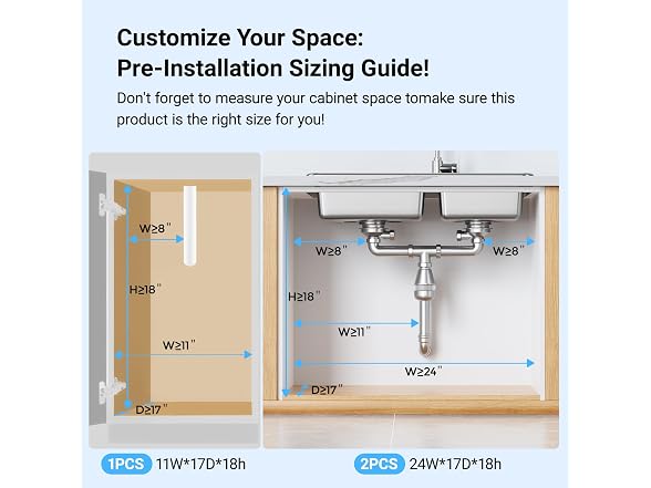 TISTAYA Pull-out Under Kitchen Sink Organizer