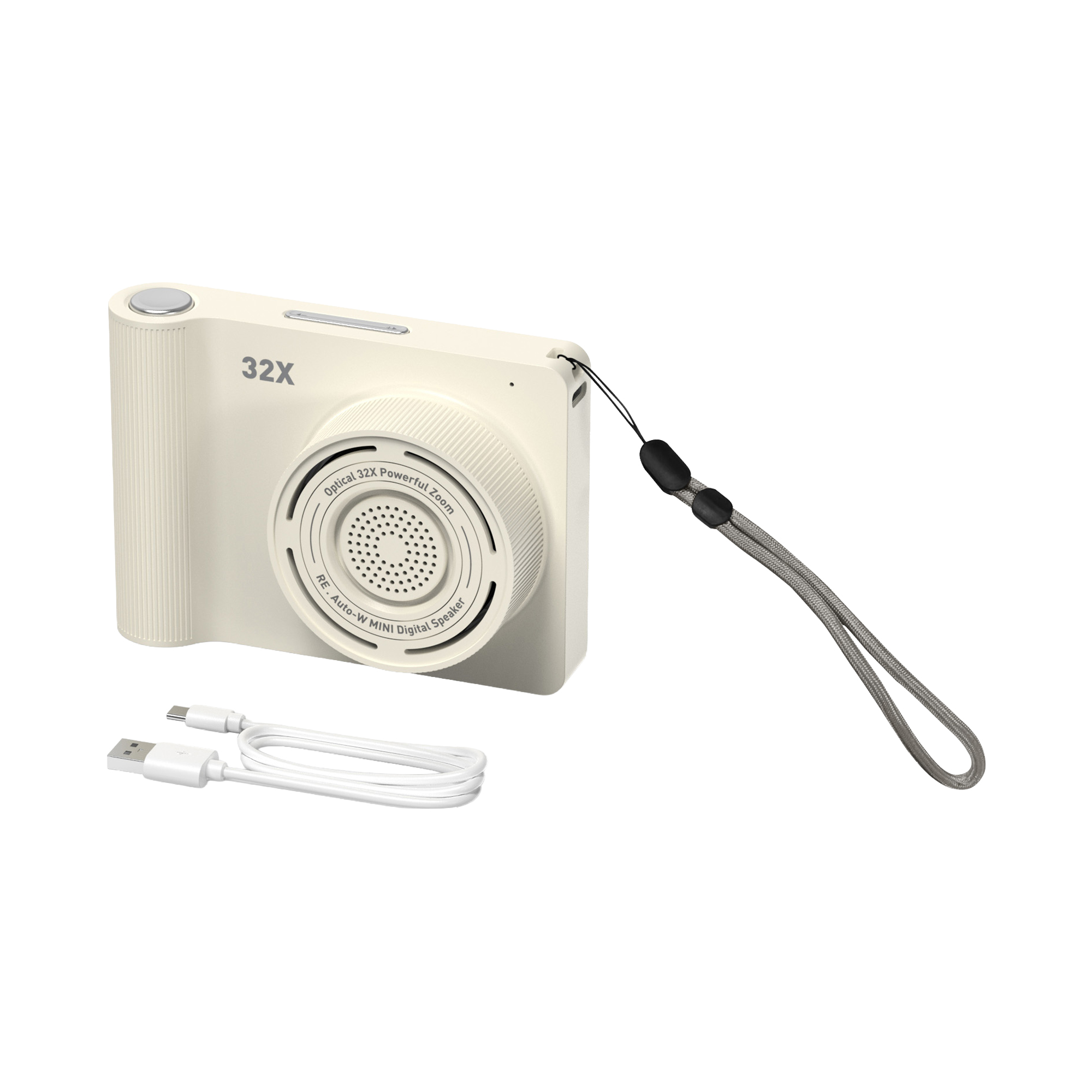 Camera Style Speaker with Wrist Strap - Gallery 10