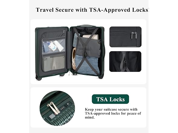 feilario Hardside Carry-On, USB Port