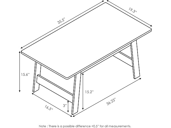 Furinno Beginning Coffee Table, Espresso