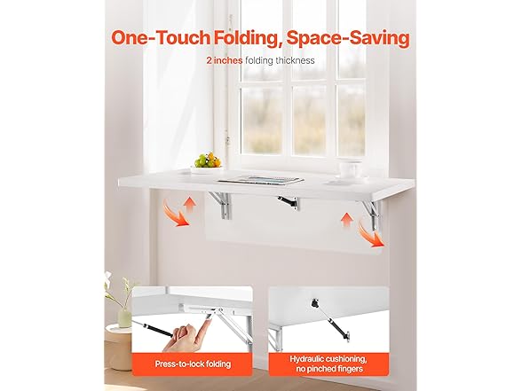 VEVOR Wall Mounted Folding Table