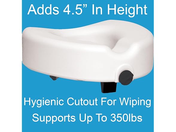 ProBasics Raised Toilet Seat For Seniors with Safety Lock