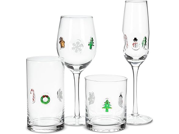 Abbott Collection Holiday Icon Champagne Flute