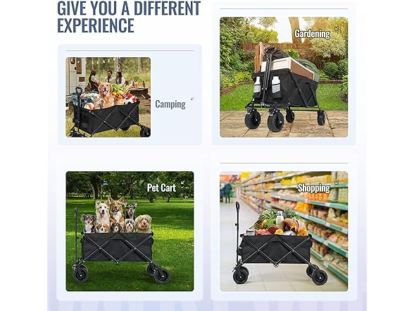 BODIOO Collapsible Wagon Cart