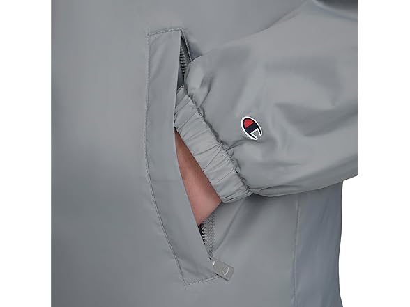 Champion Men Hooded Coaches Rain Jacket