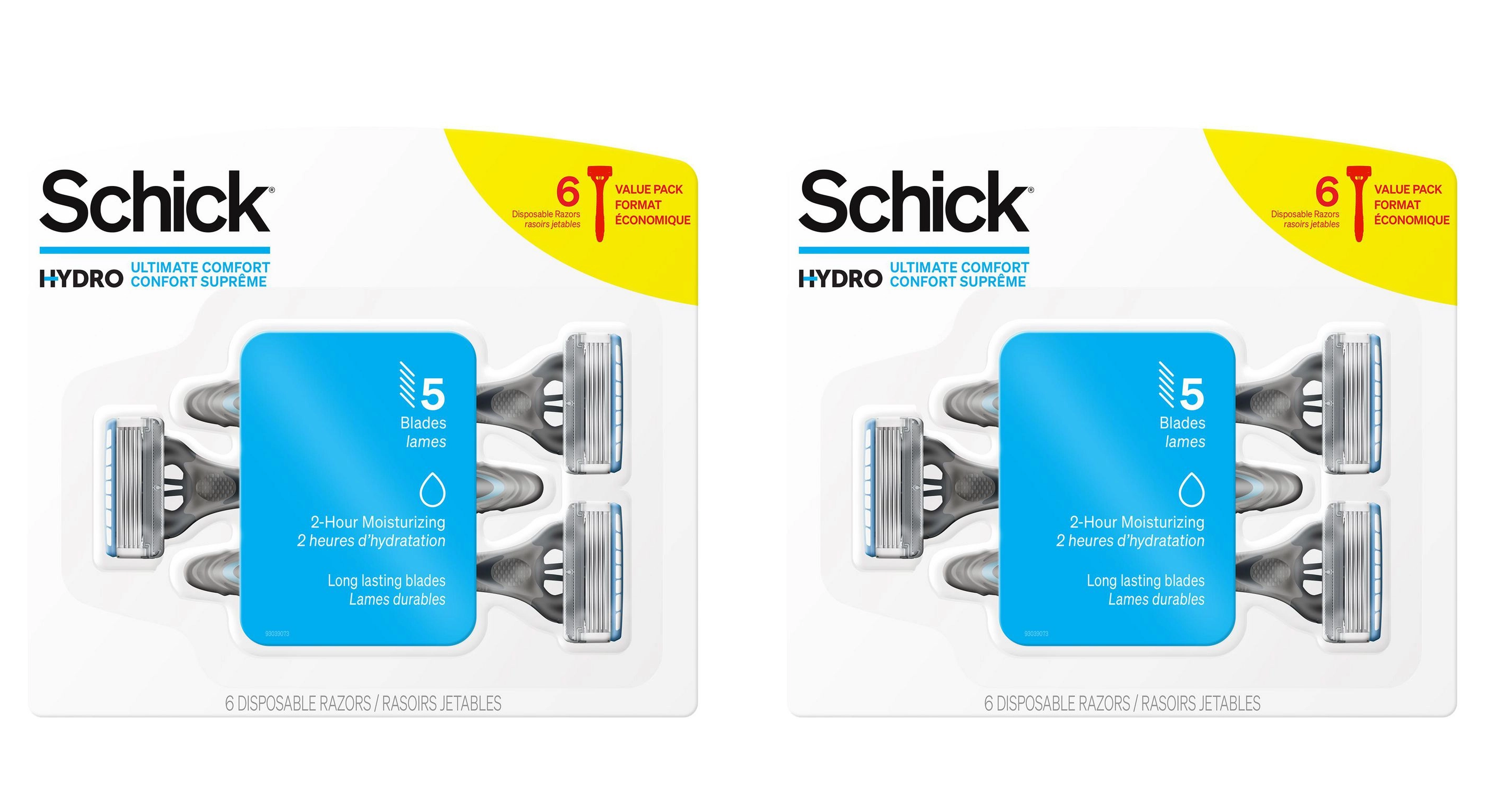 5 Blade Disposable Razor, 6ct (Pack of 2) - Gallery 2