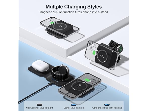 UCOMX 3 in 1 Charging Station for Multple Devices