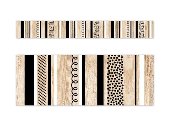 CTP Core Decor Stripes and Doodles on Wood EZ Border